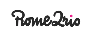 A logo for Rome2rio