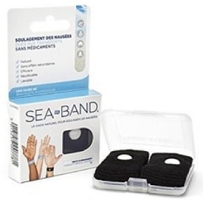 Stock photo of anti seasickness wrist bands.