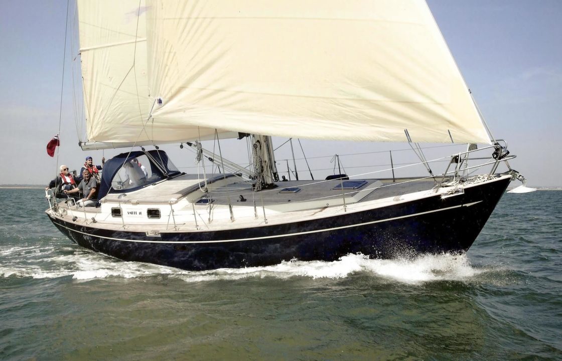 Amber 40 yacht sailing on delivery to Newcastle