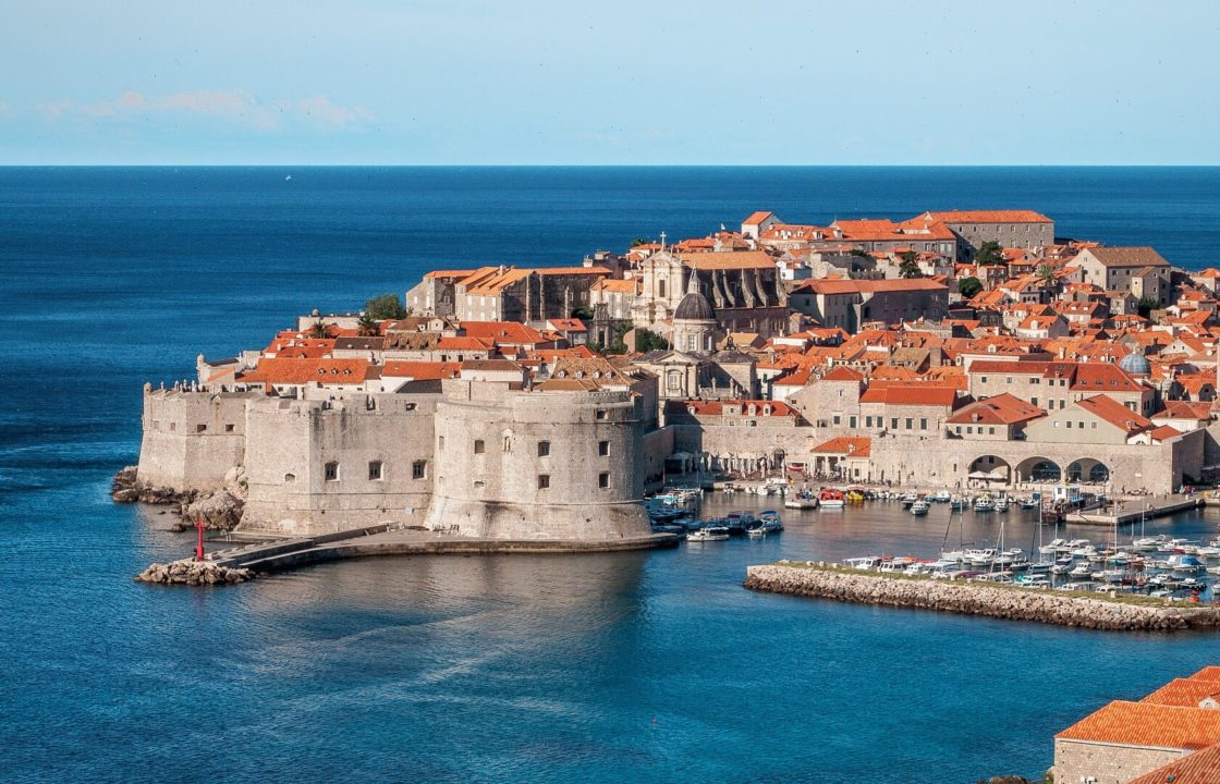 Top sailing destinations in the mediterranean Sea. A view of Kastela harbour in Croatia.