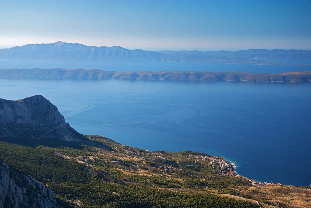 A view of the Adriatic Sea, Croatia.