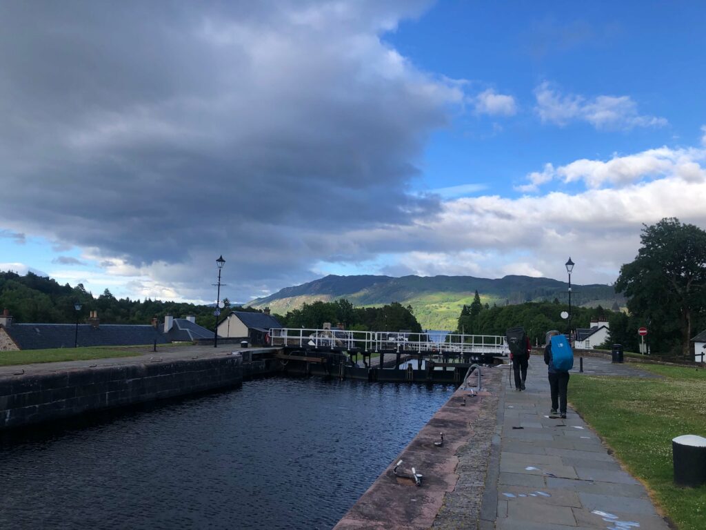 A view of Fort Augustus on the Caledonian Canal