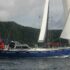 Chuck Paine Bougainvillea 62 sailing under full sail on delivery from Palma to Kristiansand