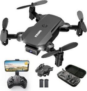Stock photo of a drone and accessories