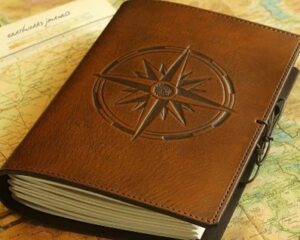 Stock photo of a sailors journal