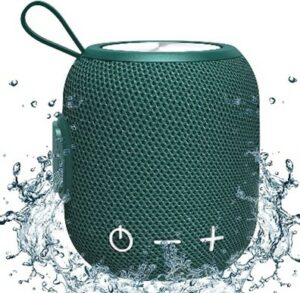 Stock photo of a waterproof bluetooth speaker