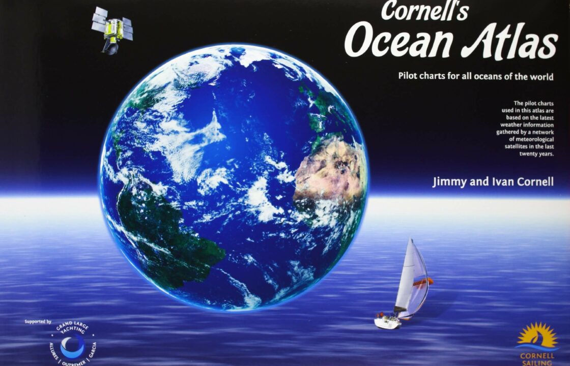 Cornell's Ocean Atlas book cover for use on atlantic yacht delivery