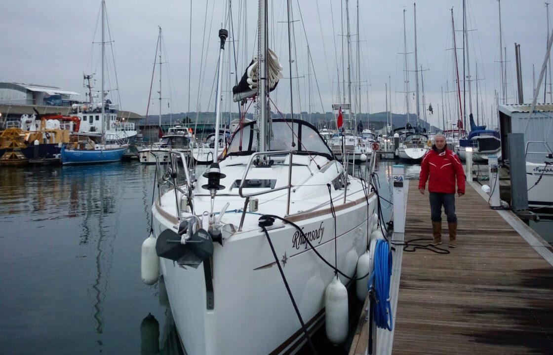 Jeanneau SO 379 moored up and ready for delivery
